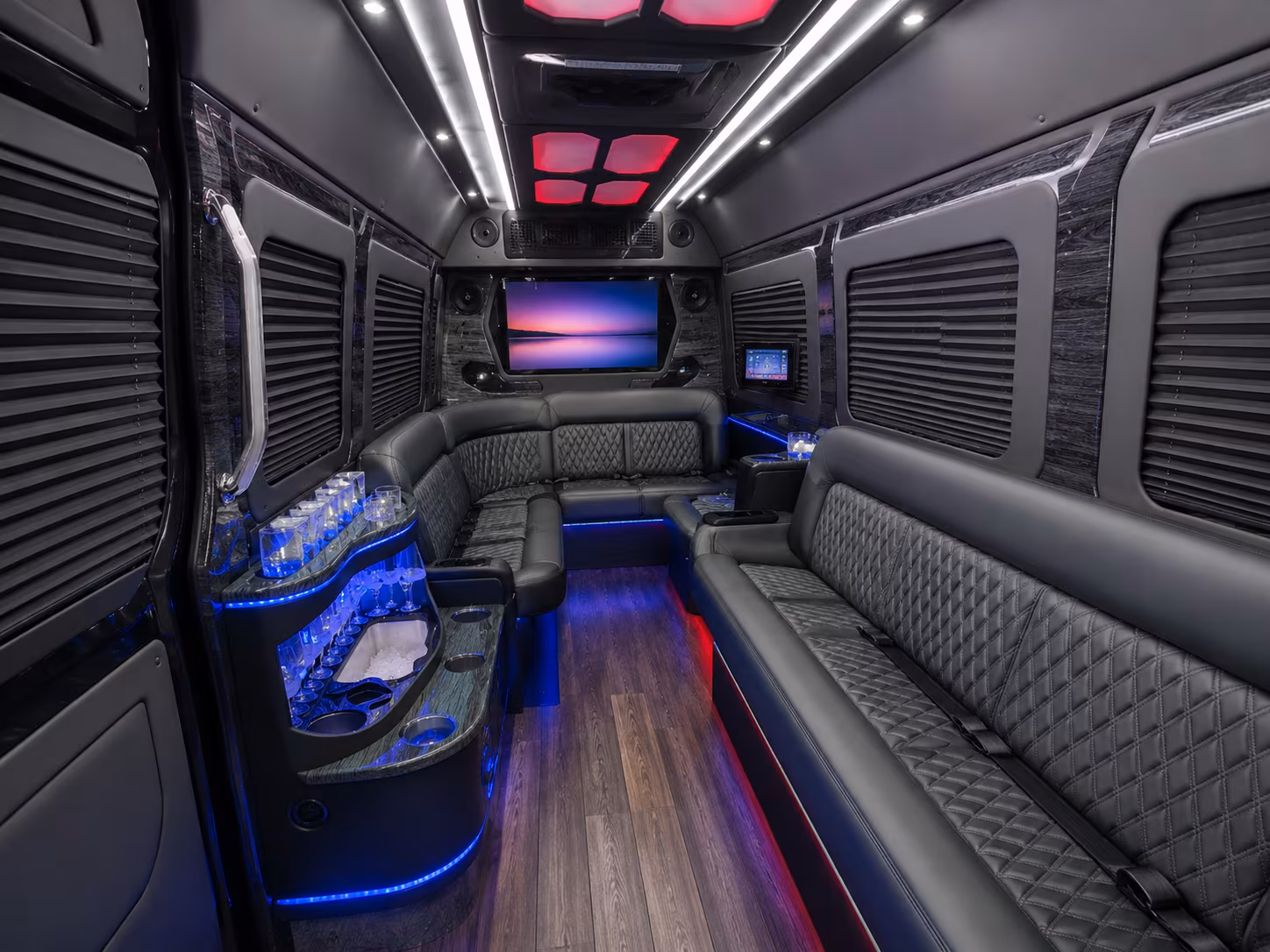 killeen 50 passenger party bus inside